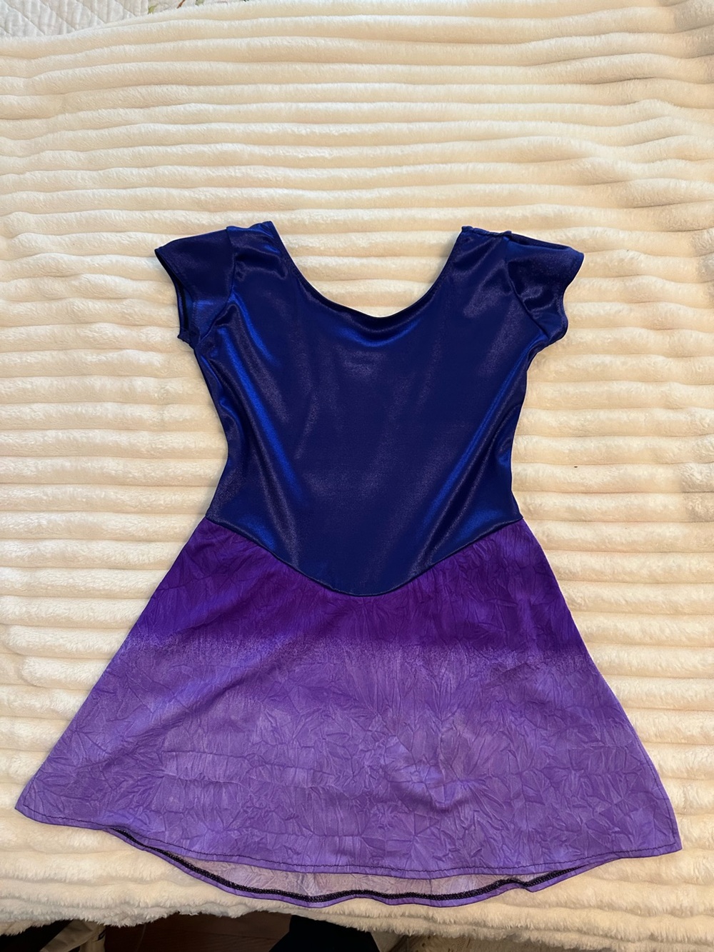 Royal Blue and Purple Figure Skating/ Dance Leotard Dress